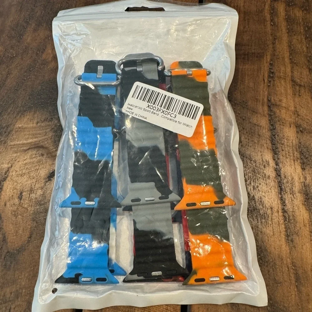 Camo Silicone 6PC Watch Band Set